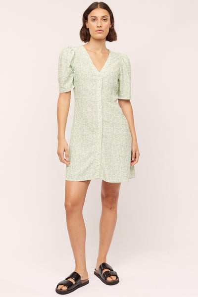 Ellen Short Dress - Green Shades
