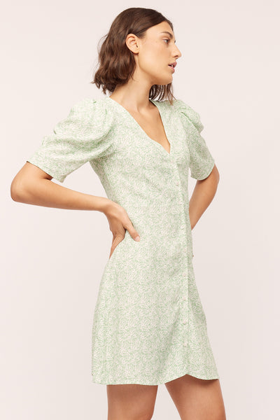 Ellen Short Dress - Green Shades