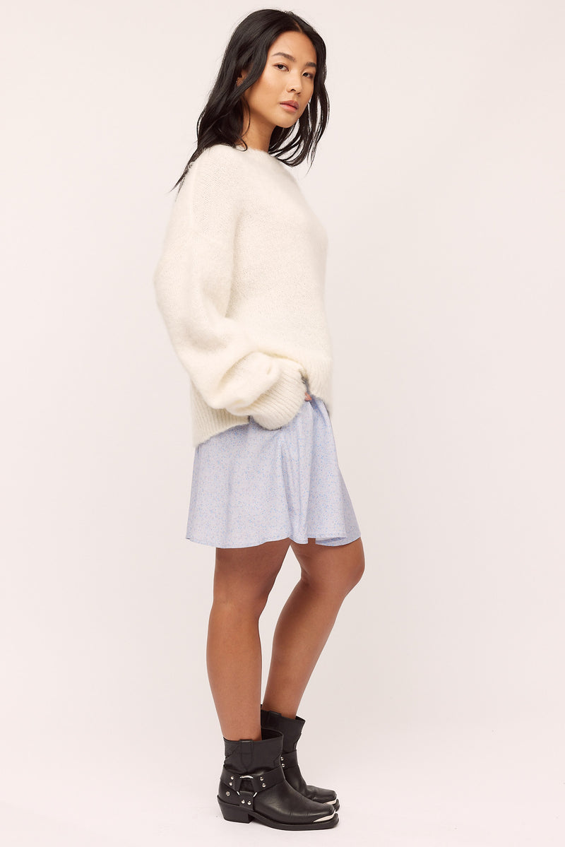 Elisa Skirt - Blue Petite Flower