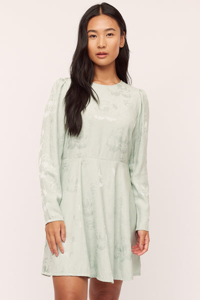 Belle Mini Dress - Eucalyptus Green