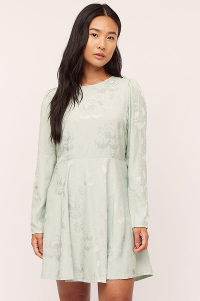 Belle Mini Dress - Eucalyptus Green