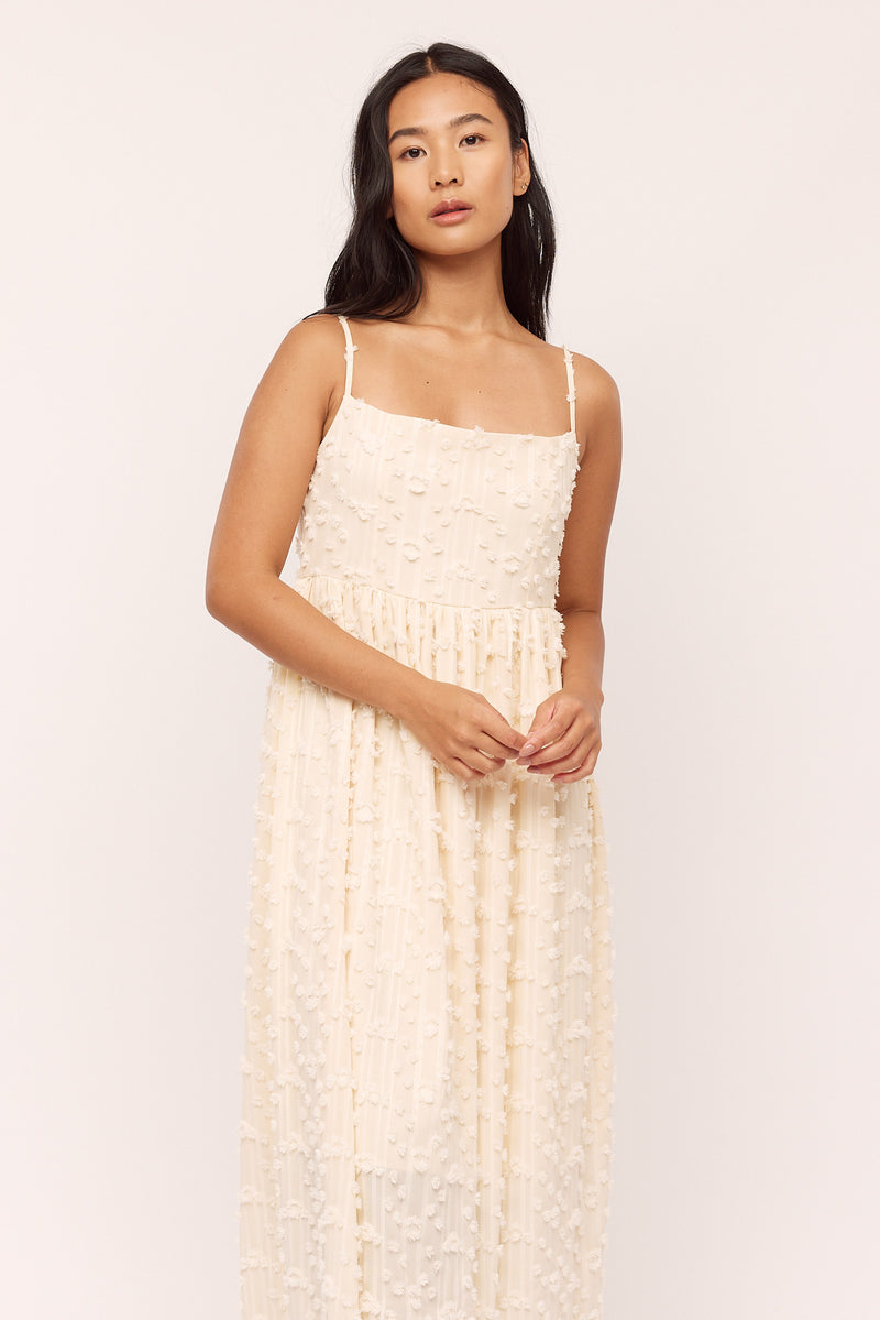 Julia Smock Dress - Vanilla
