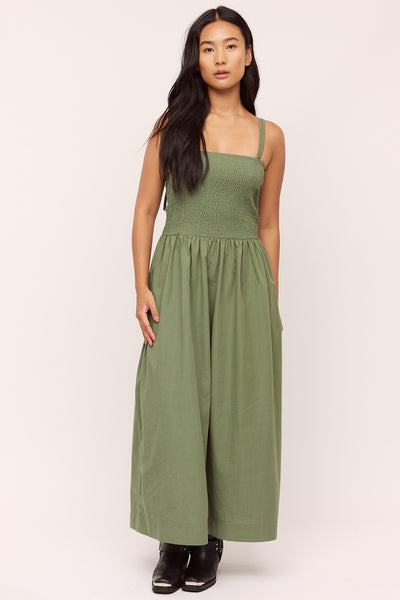 Peyton Smock Dress - Sea Spray