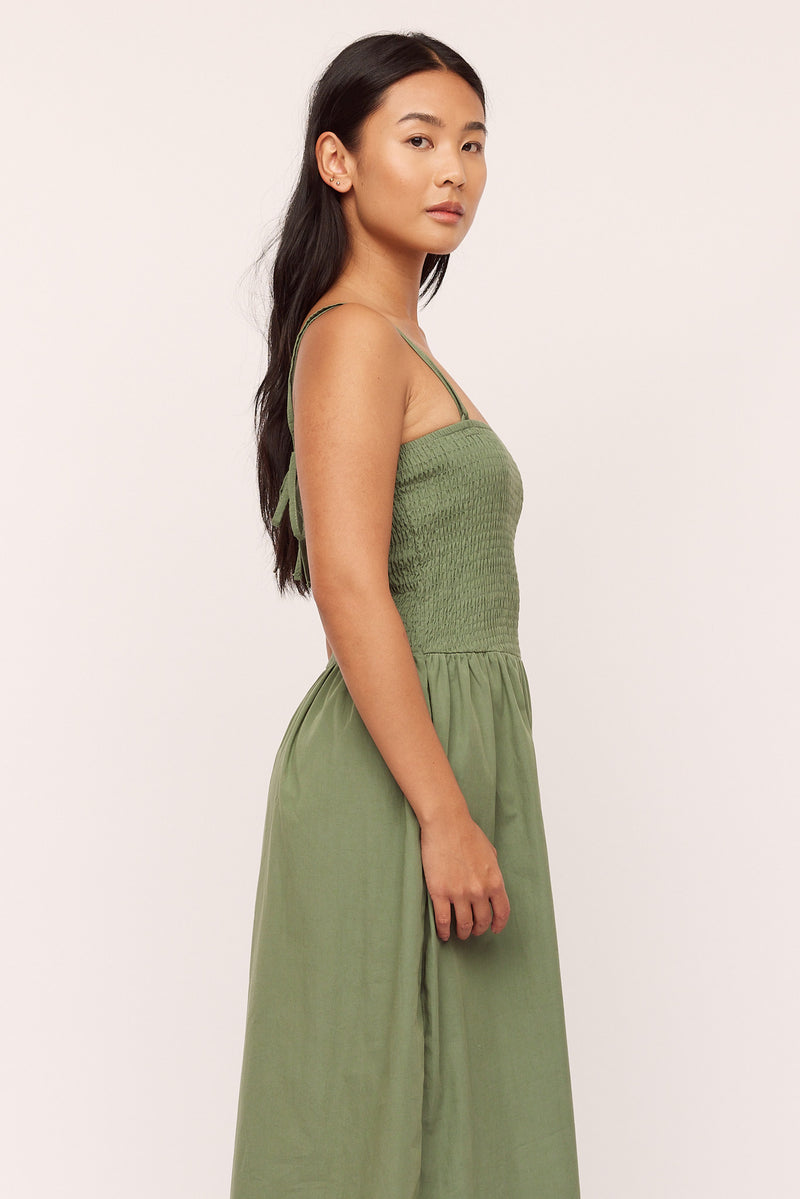 Peyton Smock Dress - Sea Spray