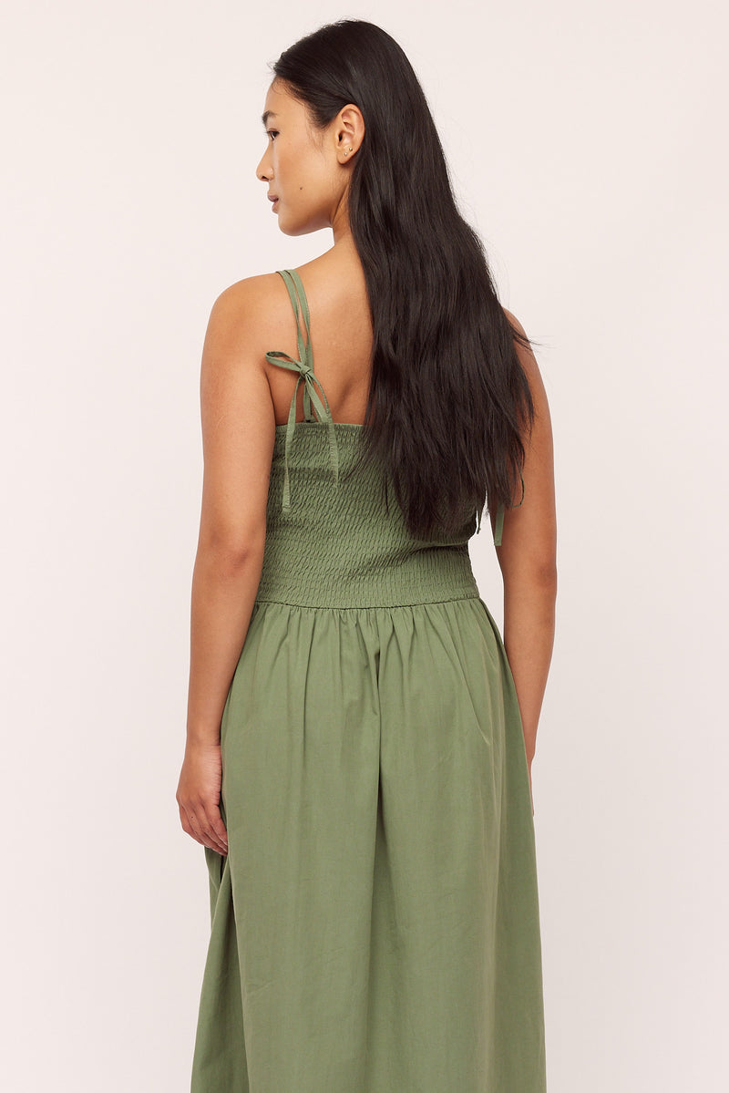 Peyton Smock Dress - Sea Spray