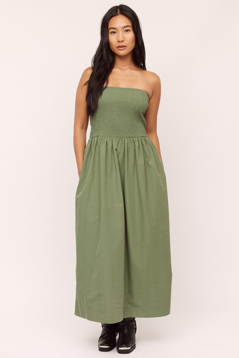 Peyton Smock Dress - Sea Spray