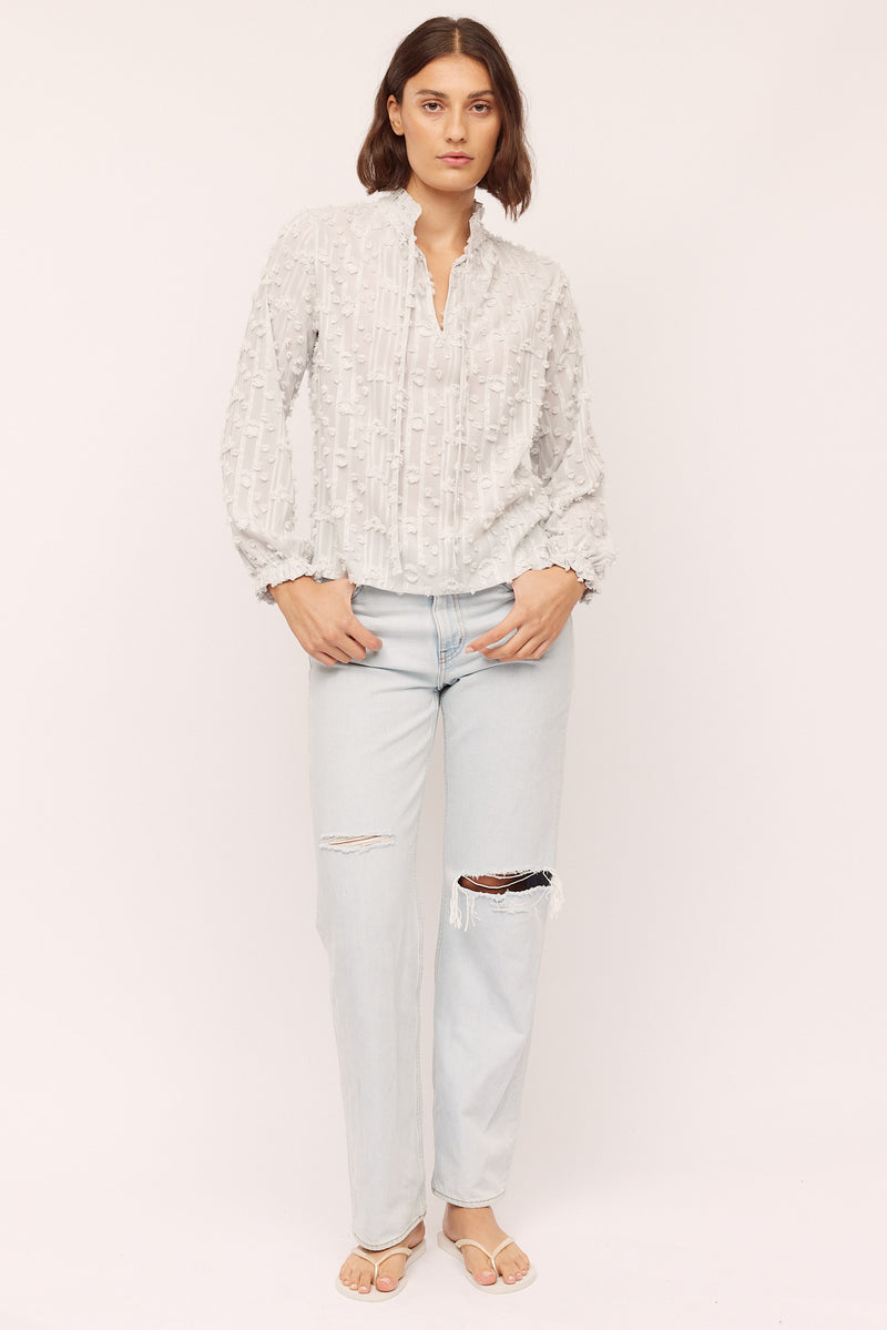Julia Blouse - Grayish Blue