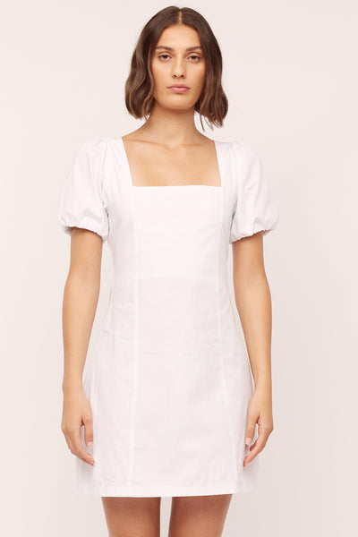Peyton Puff Dress - White