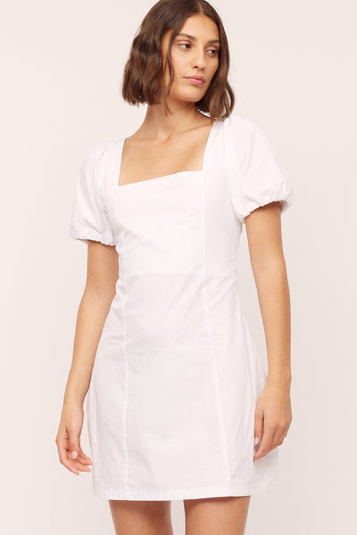 Peyton Puff Dress - White