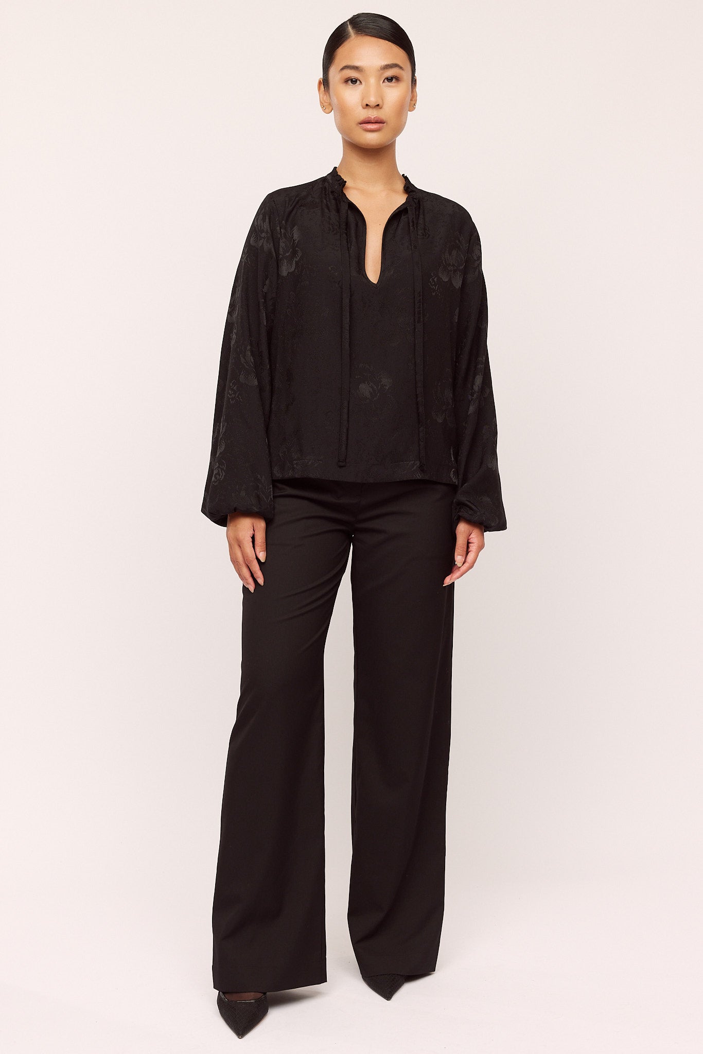 Belle Blouse Black Once Untold