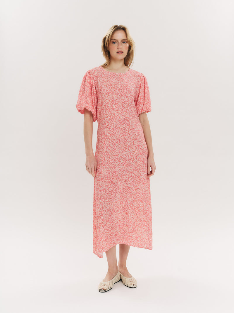 Athilde Midi Dress - Washed Pink Petite Flower