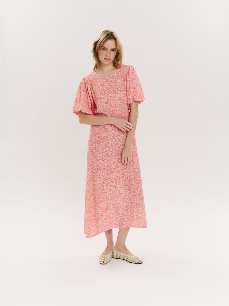 Athilde Midi Dress - Washed Pink Petite Flower