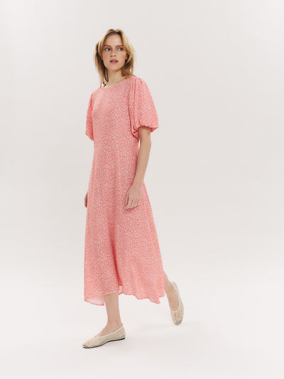 Athilde Midi Dress - Washed Pink Petite Flower