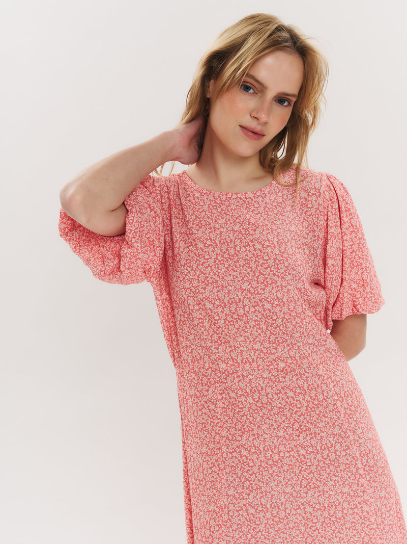 Athilde Midi Dress - Washed Pink Petite Flower