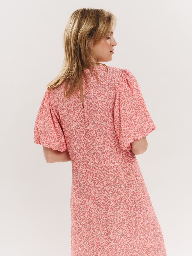 Athilde Midi Dress - Washed Pink Petite Flower