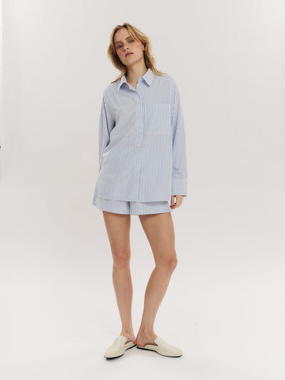 Sally Shirt - Blue Stripe