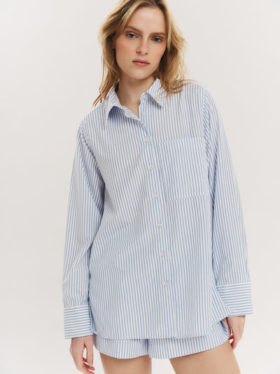 Sally Shirt - Blue Stripe