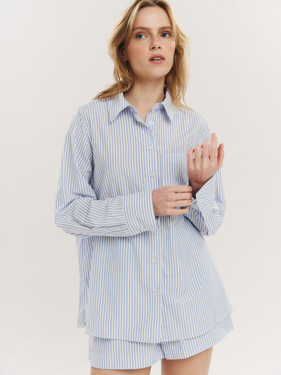 Sally Shirt - Blue Stripe