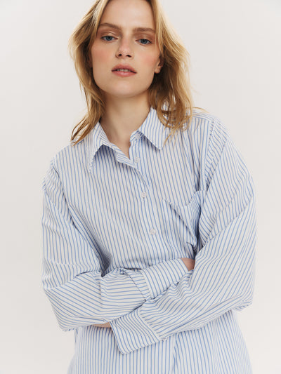 Sally Shirt - Blue Stripe