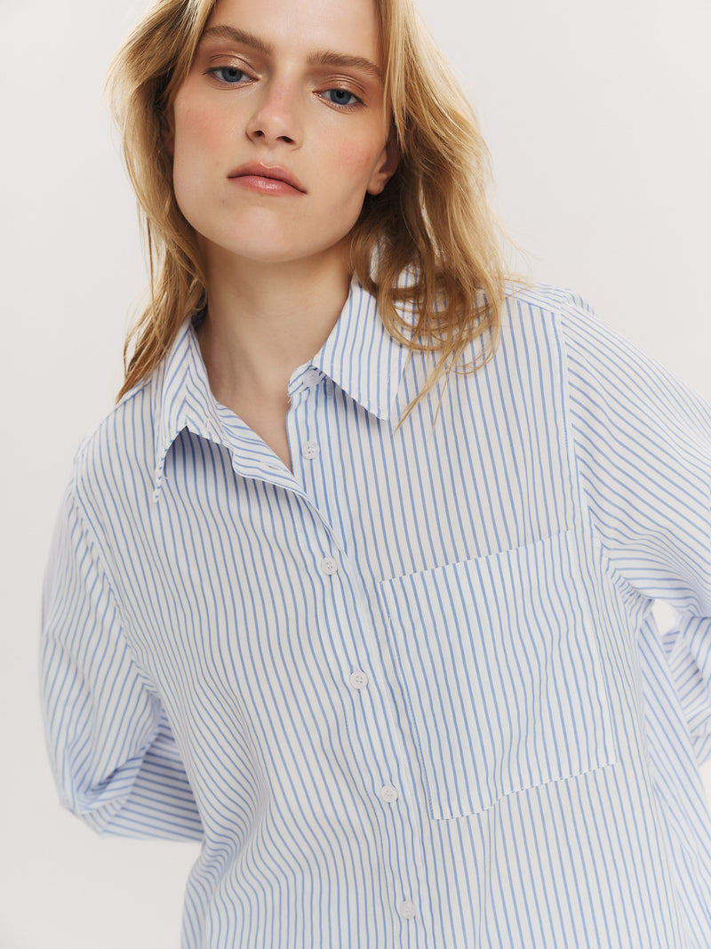 Sally Shirt - Blue Stripe