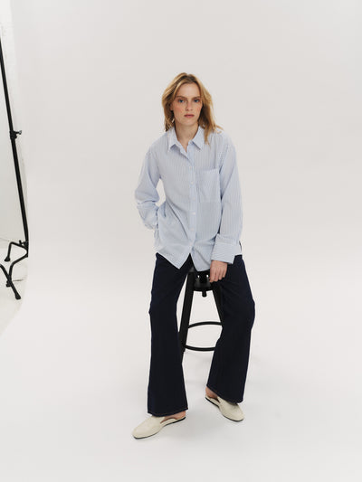Sally Shirt - Blue Stripe