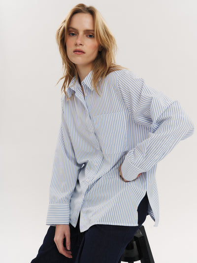 Sally Shirt - Blue Stripe