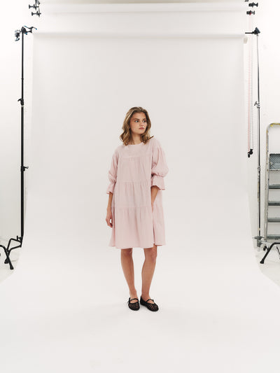 Indiana Dress - Washed Pink Checked