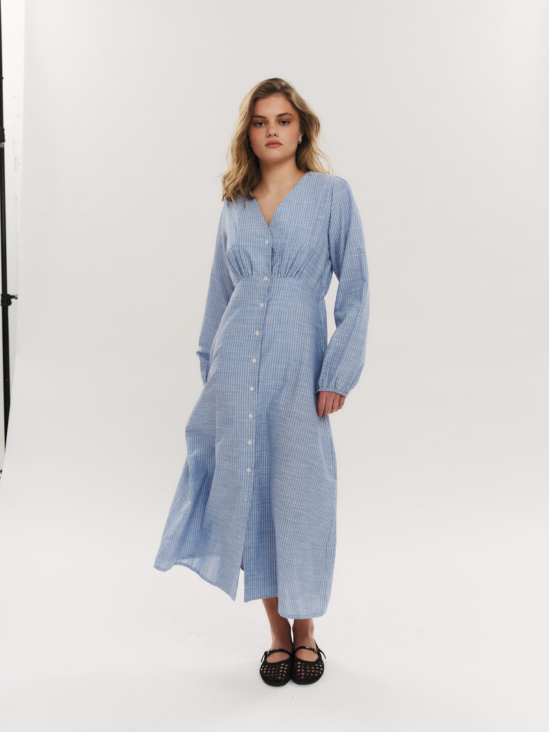 Mai Midi Dress - Riverside Stripe
