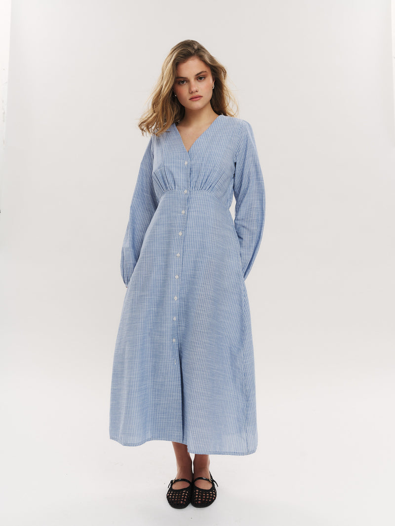 Mai Midi Dress - Riverside Stripe