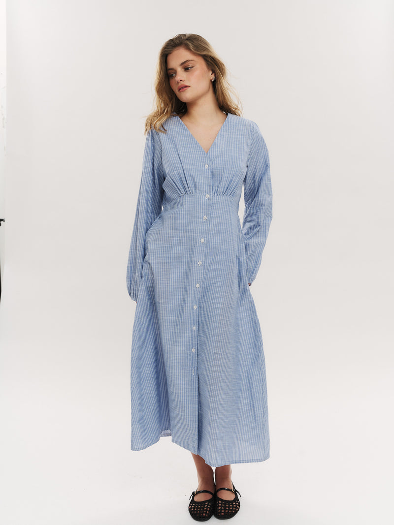 Mai Midi Dress - Riverside Stripe