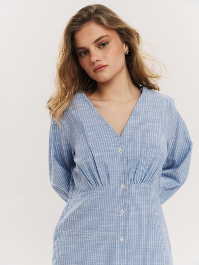 Mai Midi Dress - Riverside Stripe