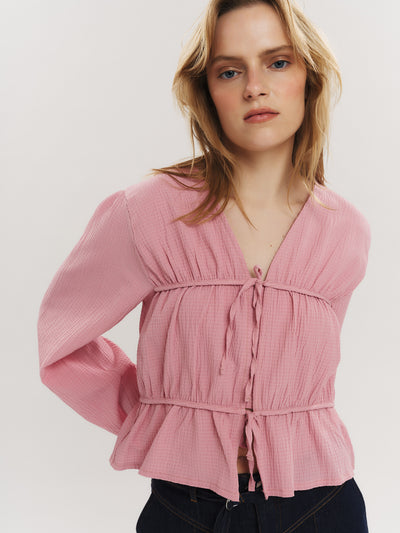 Indiana String Blouse - Washed Pink