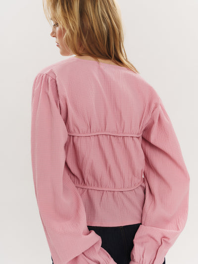 Indiana String Blouse - Washed Pink
