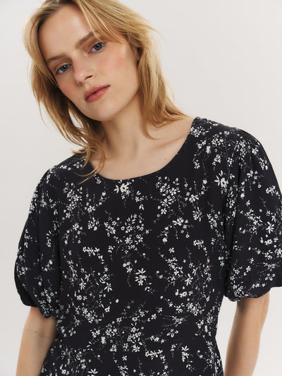 Athilde Blouse - Dk Navy Flower
