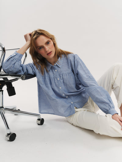 Mai Blouse - Riverside Stripe