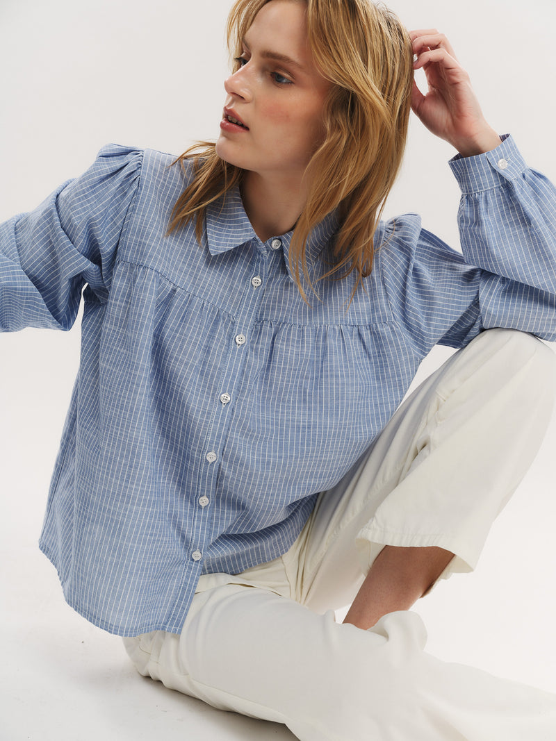 Mai Blouse - Riverside Stripe