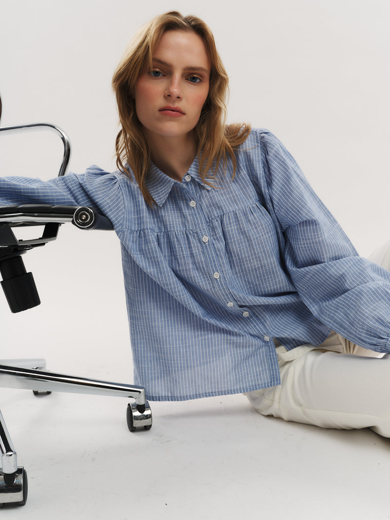 Mai Blouse - Riverside Stripe
