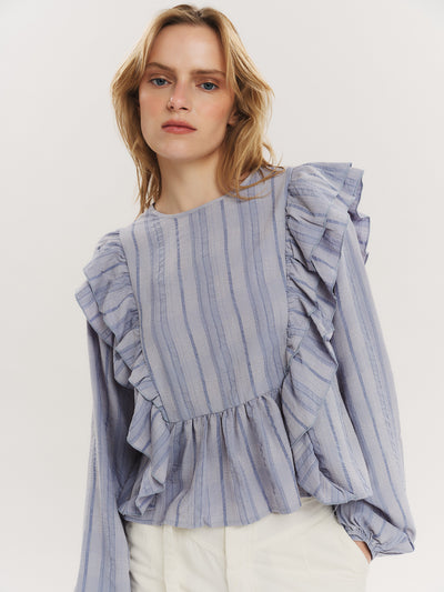 Maja Blouse - Riverside Blue