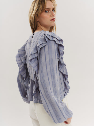 Maja Blouse - Riverside Blue