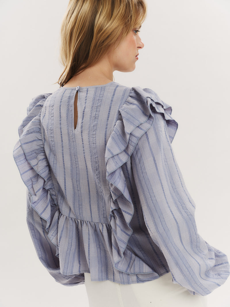 Maja Blouse - Riverside Blue