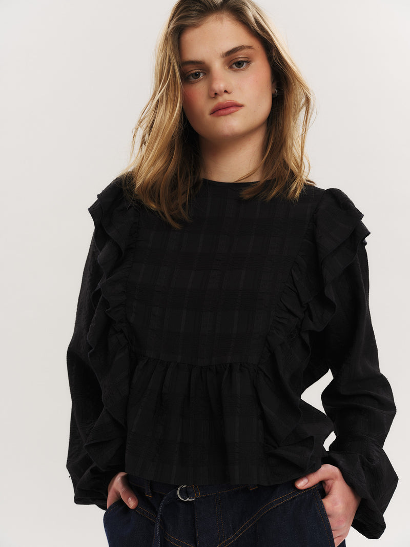 Maja Blouse - Washed Black