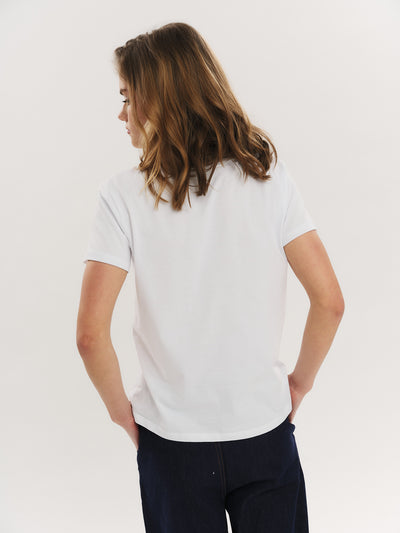 Elfreda embroidery tee - White