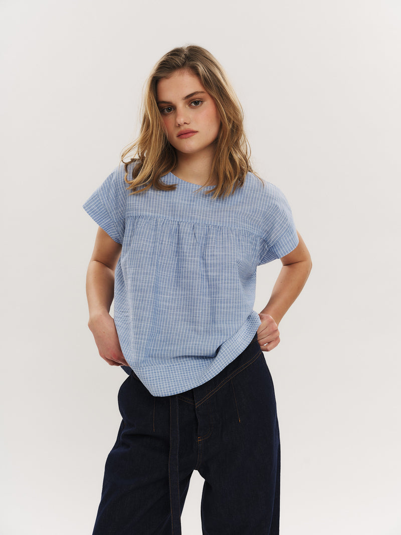 Mai SS Top - Riverside Stripe