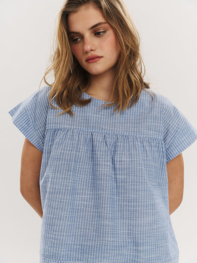 Mai SS Top - Riverside Stripe