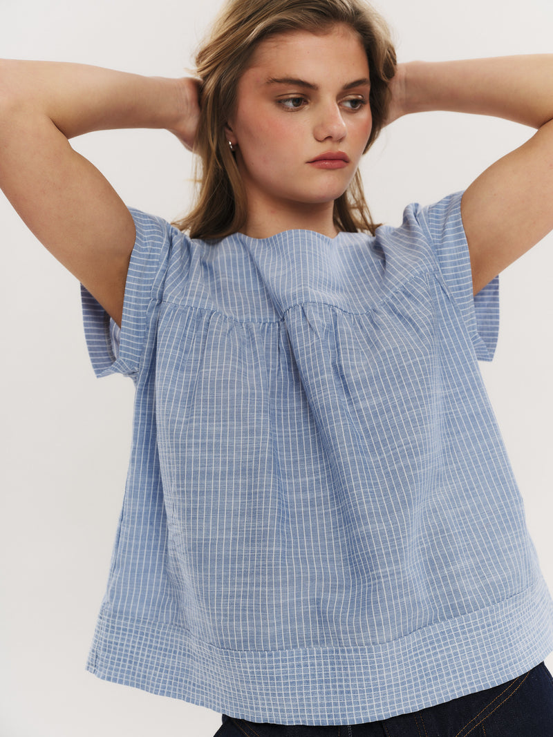 Mai SS Top - Riverside Stripe