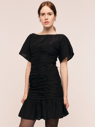 Silkey Mini Dress - Black