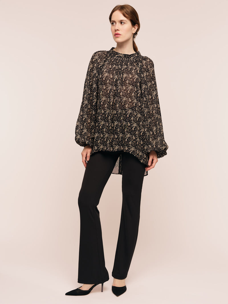 Estelle Blouse - Brown Wild Flower