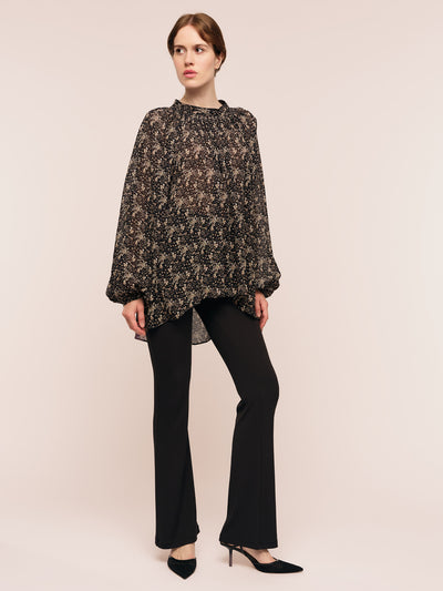 Estelle Blouse - Brown Wild Flower