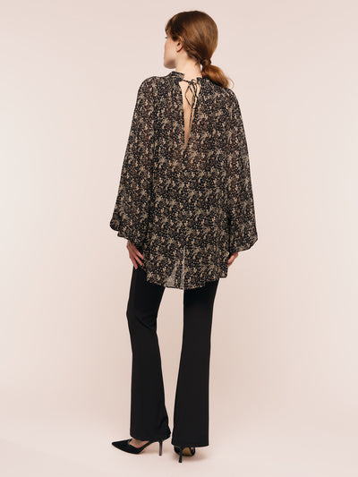 Estelle Blouse - Brown Wild Flower
