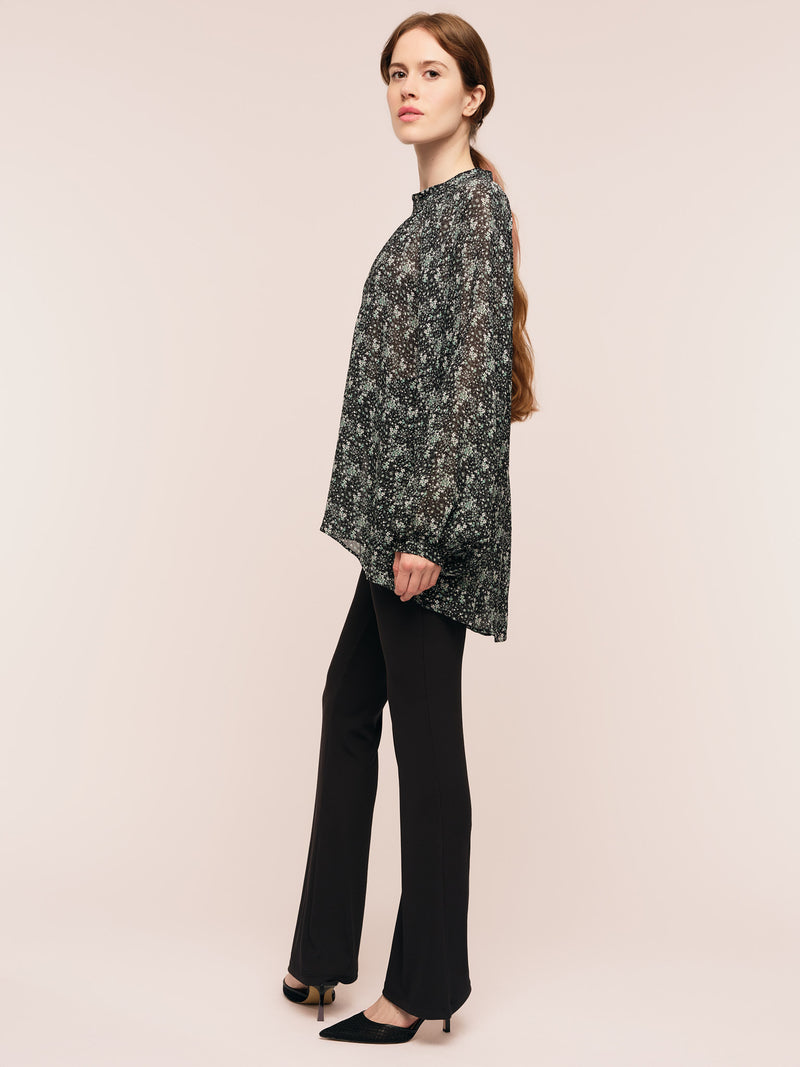 Estelle Blouse - Green Wild Flower